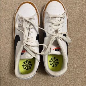 Nike White and Tan Sneakers